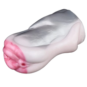 Angolo superiore Dolfin masturbatore silicone effetto marmorizzato apertura rosa