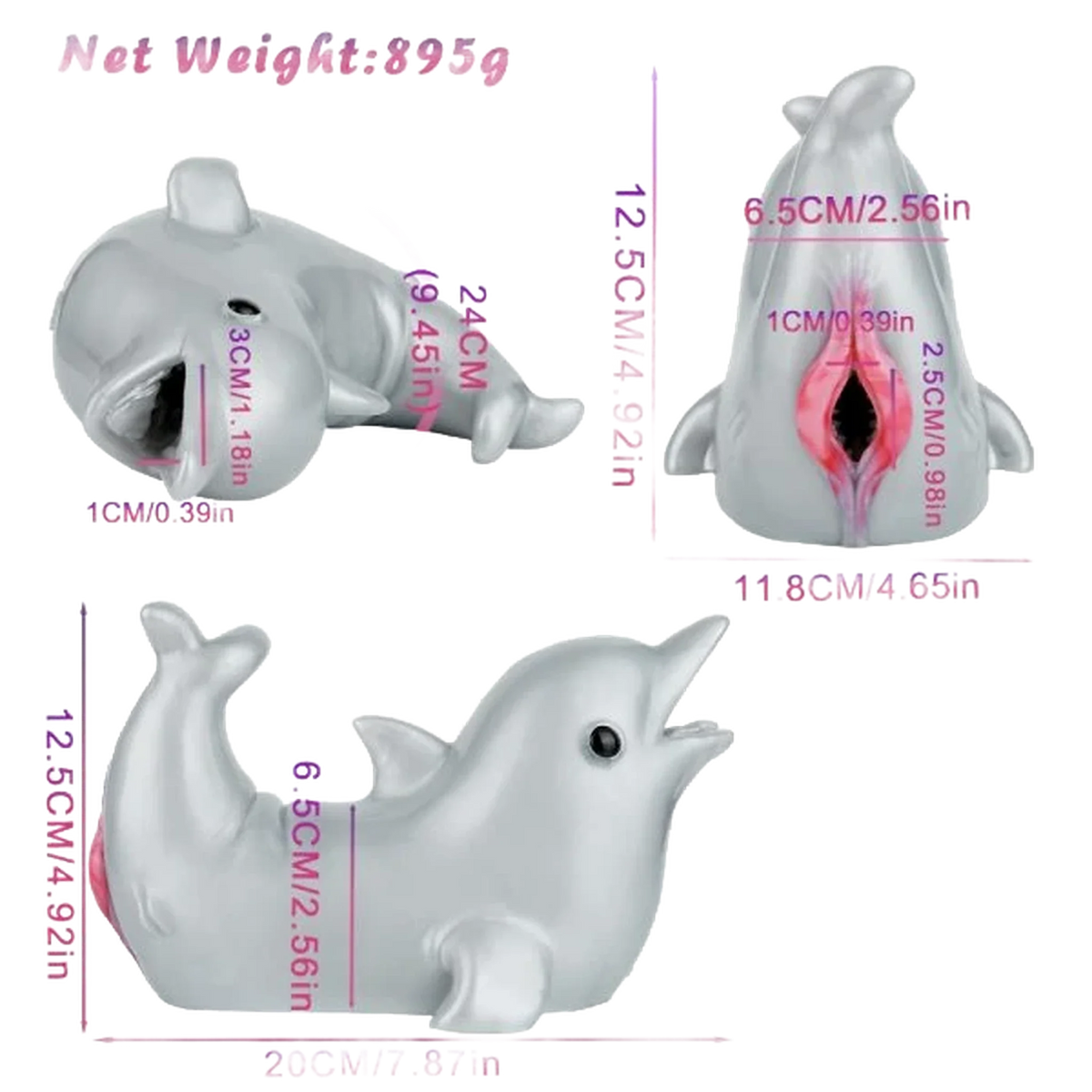 Dolphin shape masturbations for men