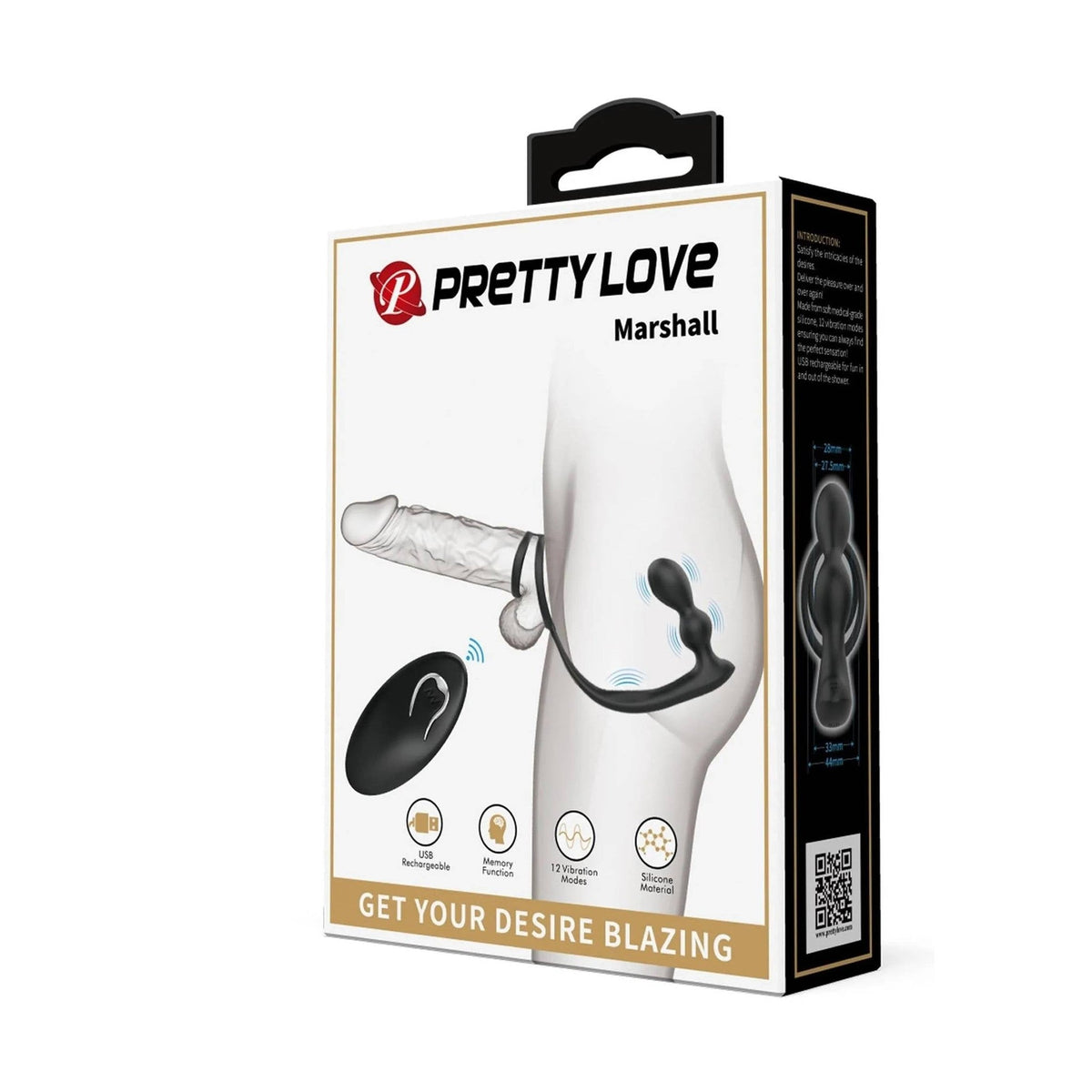 Confezione Marshall Pretty Love stimolatore wireless 12 modalità