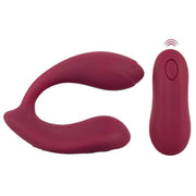 Vibratore bendable wireless colore bordeaux con telecomando compatto