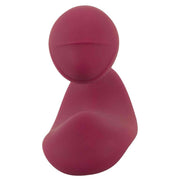 Vibratore vaginale-clitorideo colore bordeaux vista frontale liscio