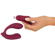 Vibratore bendable wireless colore bordeaux con telecomando rosa
