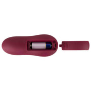 Vano batteria rimovibile telecomando vibratore colore bordeaux