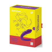 Scatola Satisfyer Double Classic Partner Vibrator viola con garanzia 15 anni