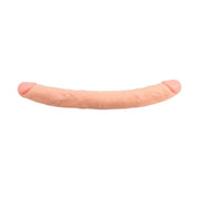 Doppio dildo realistico rosa carne Chisa con glande convesso e venature