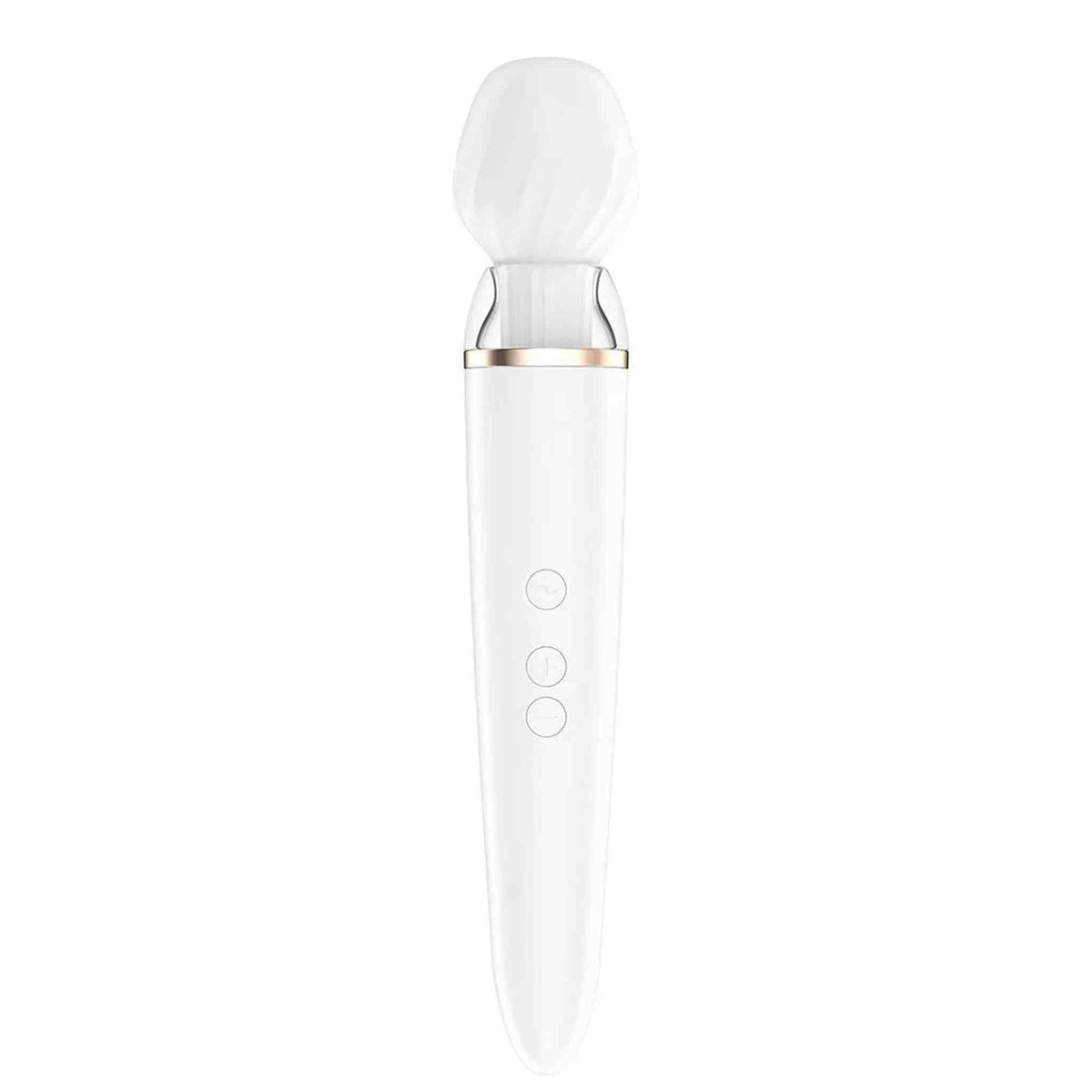 Double Wand-er Wand Vibrator - White