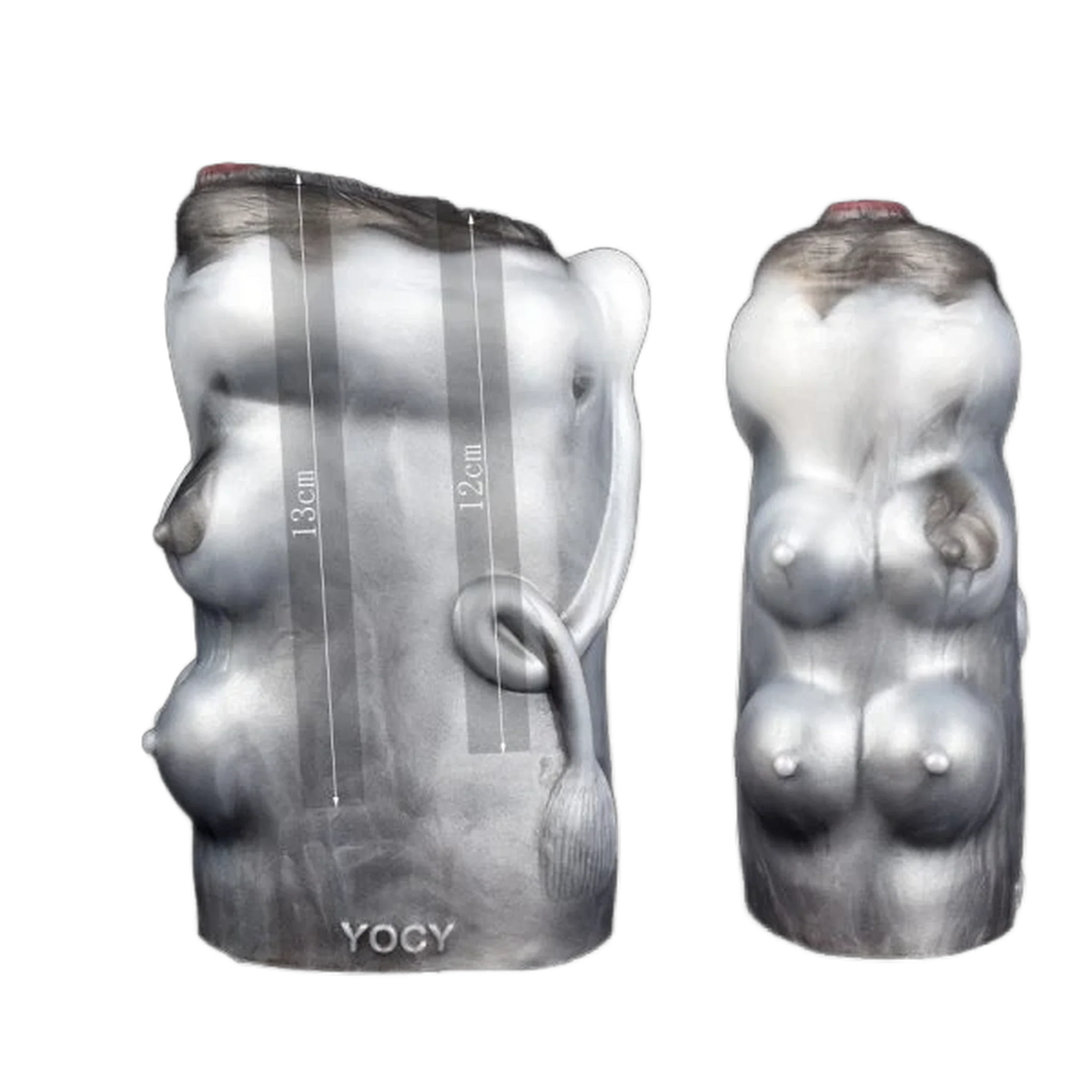 Dual channel masturbation cup