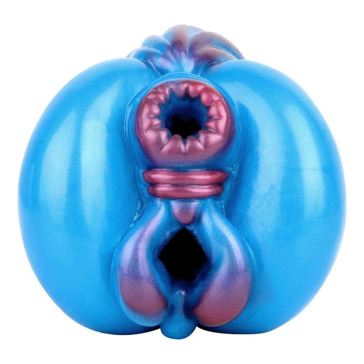 Dual channel vibration masturbation cup