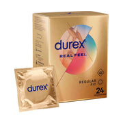 Durex Real Feel profilattici senza lattice confezione da 24 dorata con lubrificazione