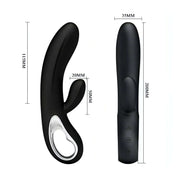 Elmer Vibratore Rabbit in silicone con 12 diverse vibrazioni