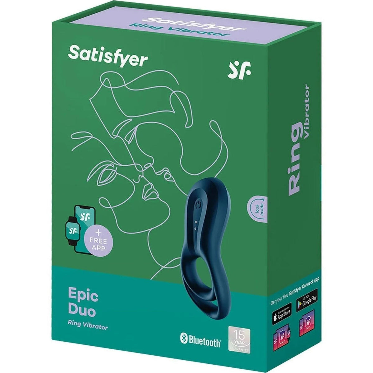 Epic Duo Ring Vibrator - Blue