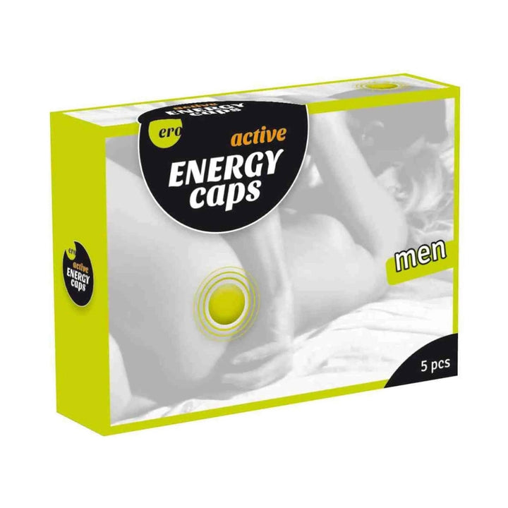 Angolo frontale Ero Men Energy Caps confezione 5 pezzi con logo