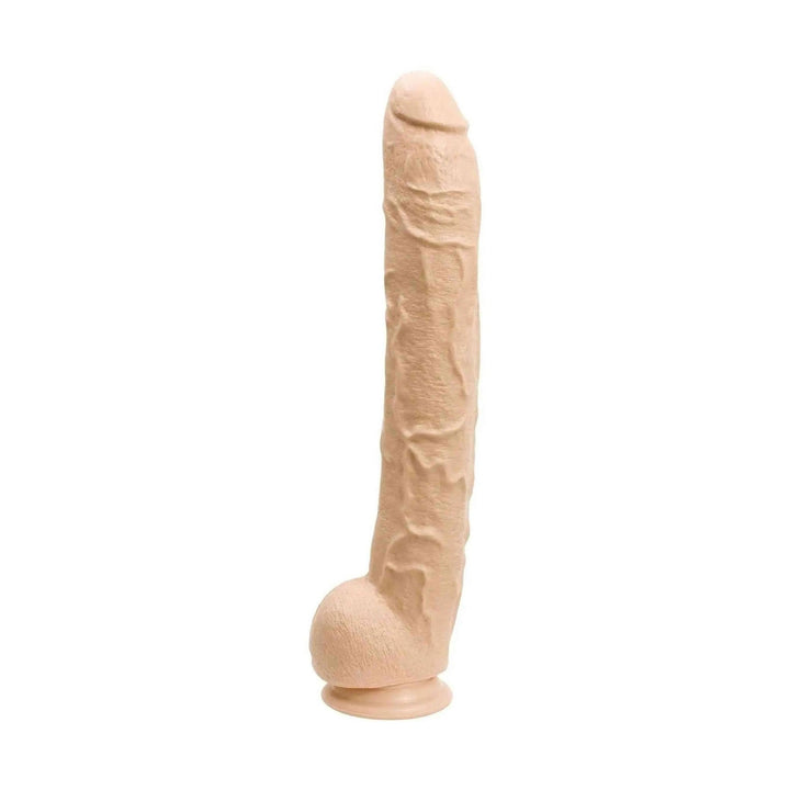 Profilo dildo rosa carne Doc Johnson Rambone con superficie granulosa e ventosa