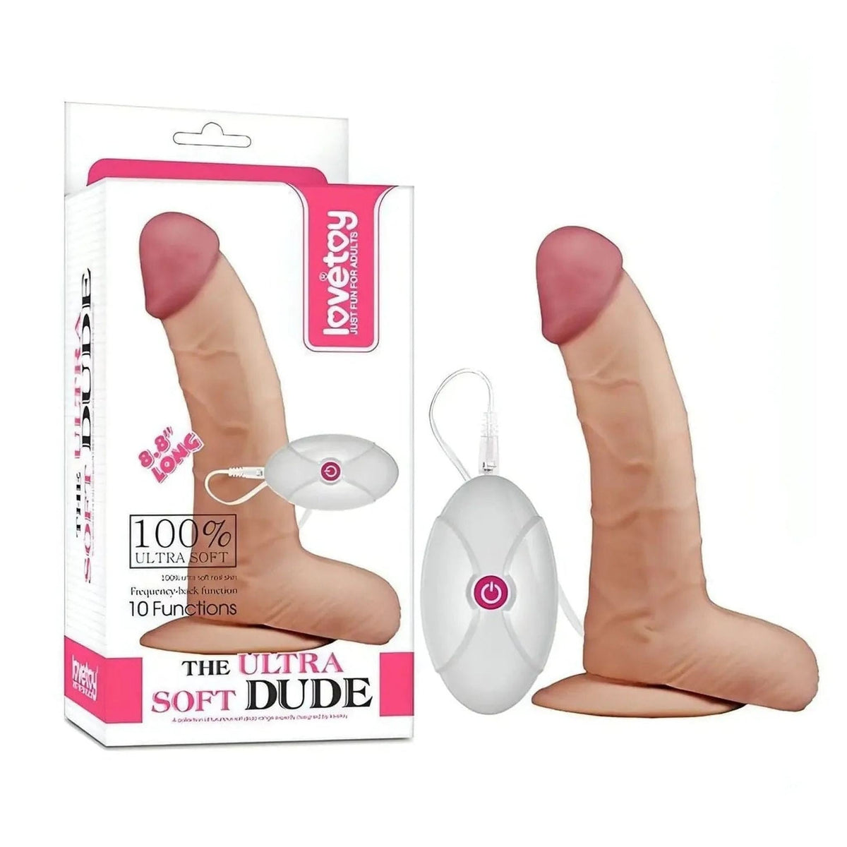 Fallo Realistico 20 cm Extra morbido con testicoli e ventosa 8.8″