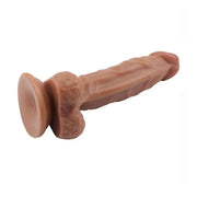 Dildo PVC colore mulatto vista base con ventosa integrata