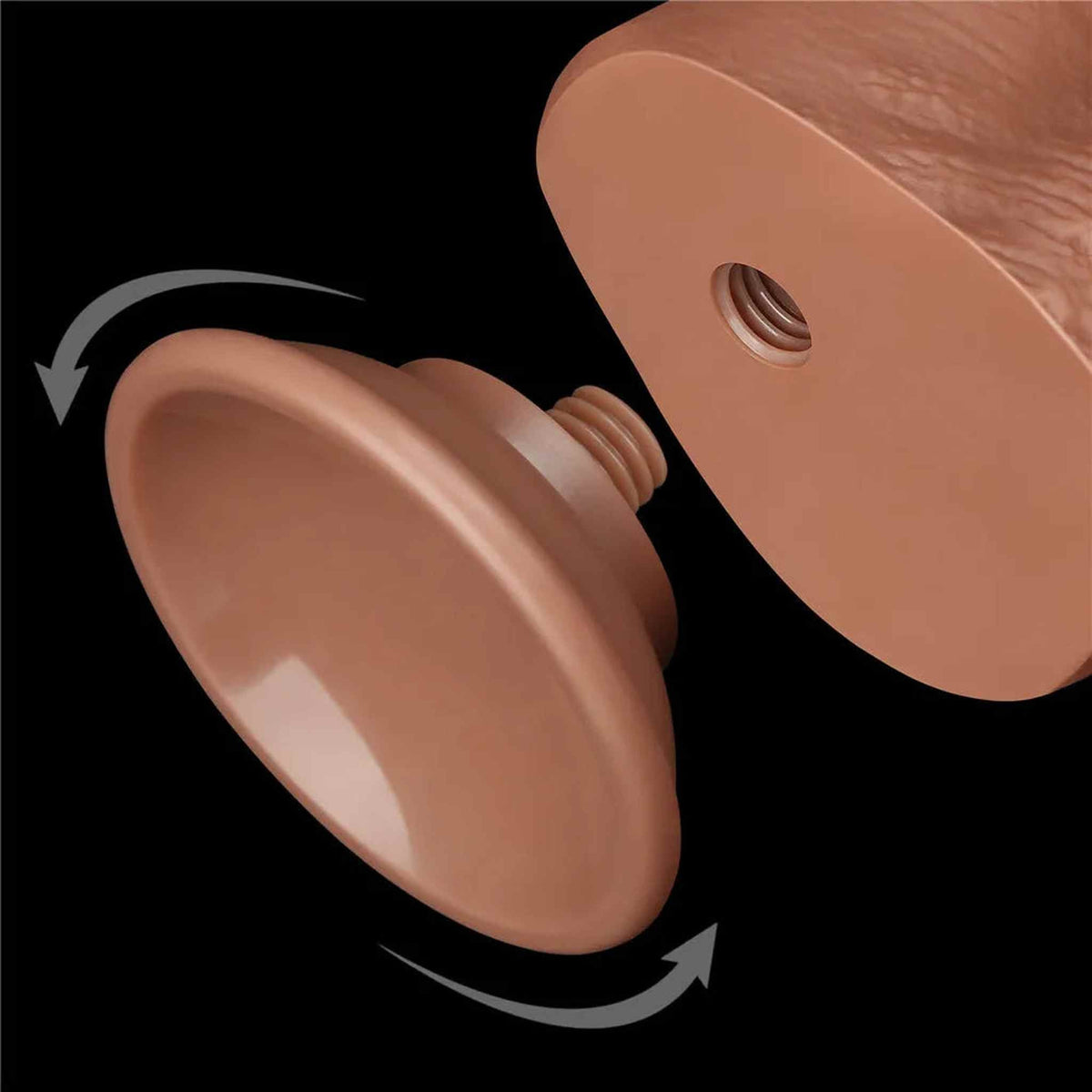Fallo Scappellabile come un pene vero 7.5″ Mulatto