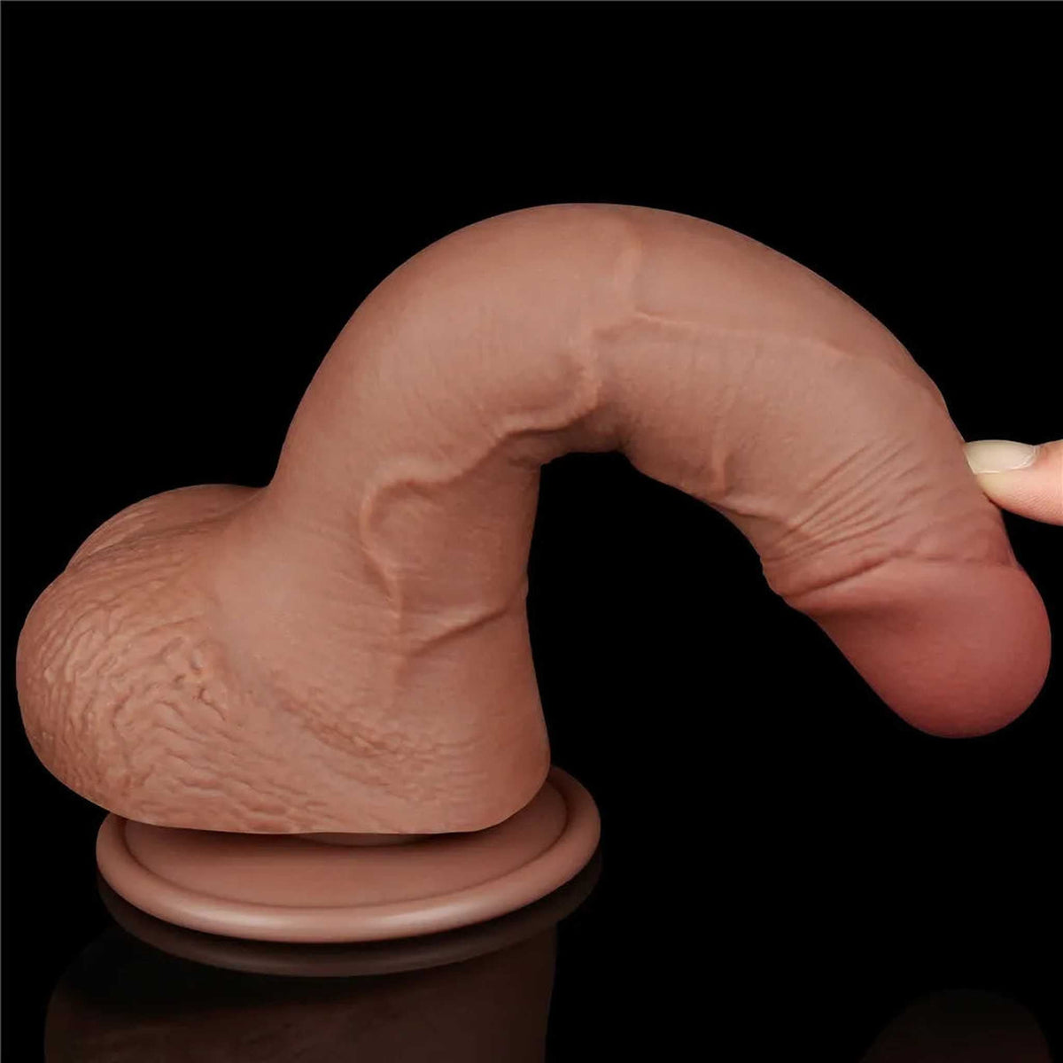 Fallo Scappellabile come un pene vero 7.5″ Mulatto