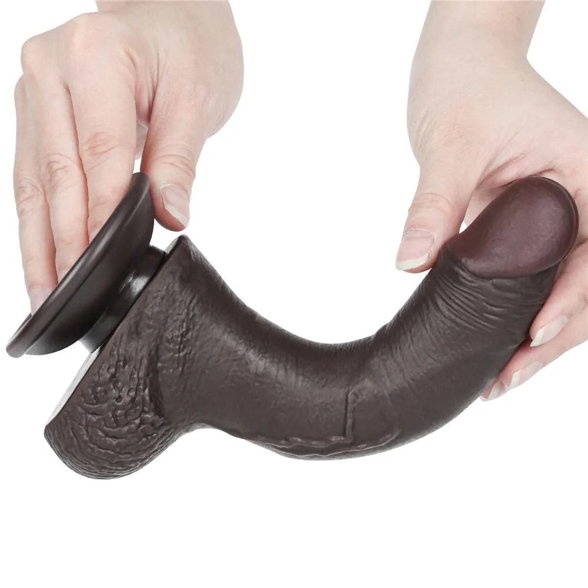 Fallo Scappellabile come un pene vero 7.5″ Nero