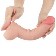 Fallo Scappellabile come un pene vero 9.5″ - Rosa Carne