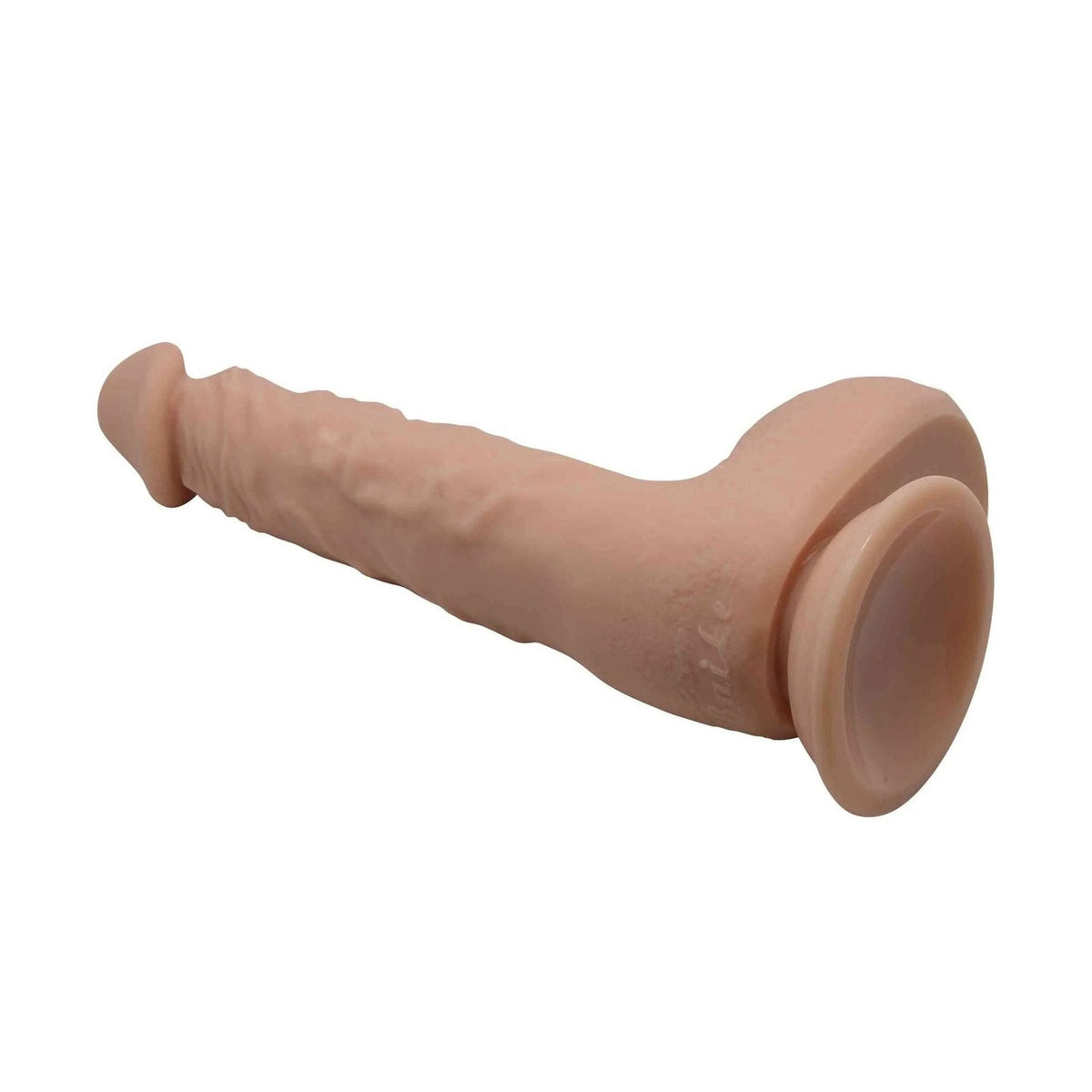 Dildo Baile rosa carne con marchio inciso e venature realistiche