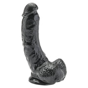 Fallo Ultrarealistico con testicoli e ventosa in tecnologia Vital-Skin - 20.5cm - Nero