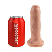 Dildo realistico rosa carne Pipedream con texture pelle scorrevole e base ventosa