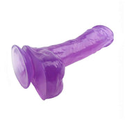 Vista Profilo Dildo Jelly Viola con Ventosa Integrata