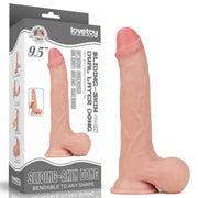 Fallo realistico con pelle scorrevole come un membro vero - 9.5 ″ 24 cm x Ø 4.5 cm