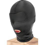 Fetish Tentation Cappuccio nero open mouth