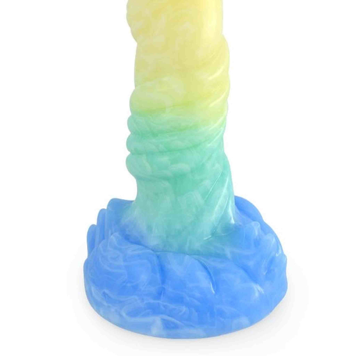 Dettaglio gradiente verde giallo dildo texture spirale