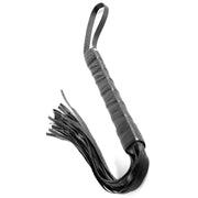 Flogger nero First-Time per principianti con impugnatura antiscivolo e frange morbide