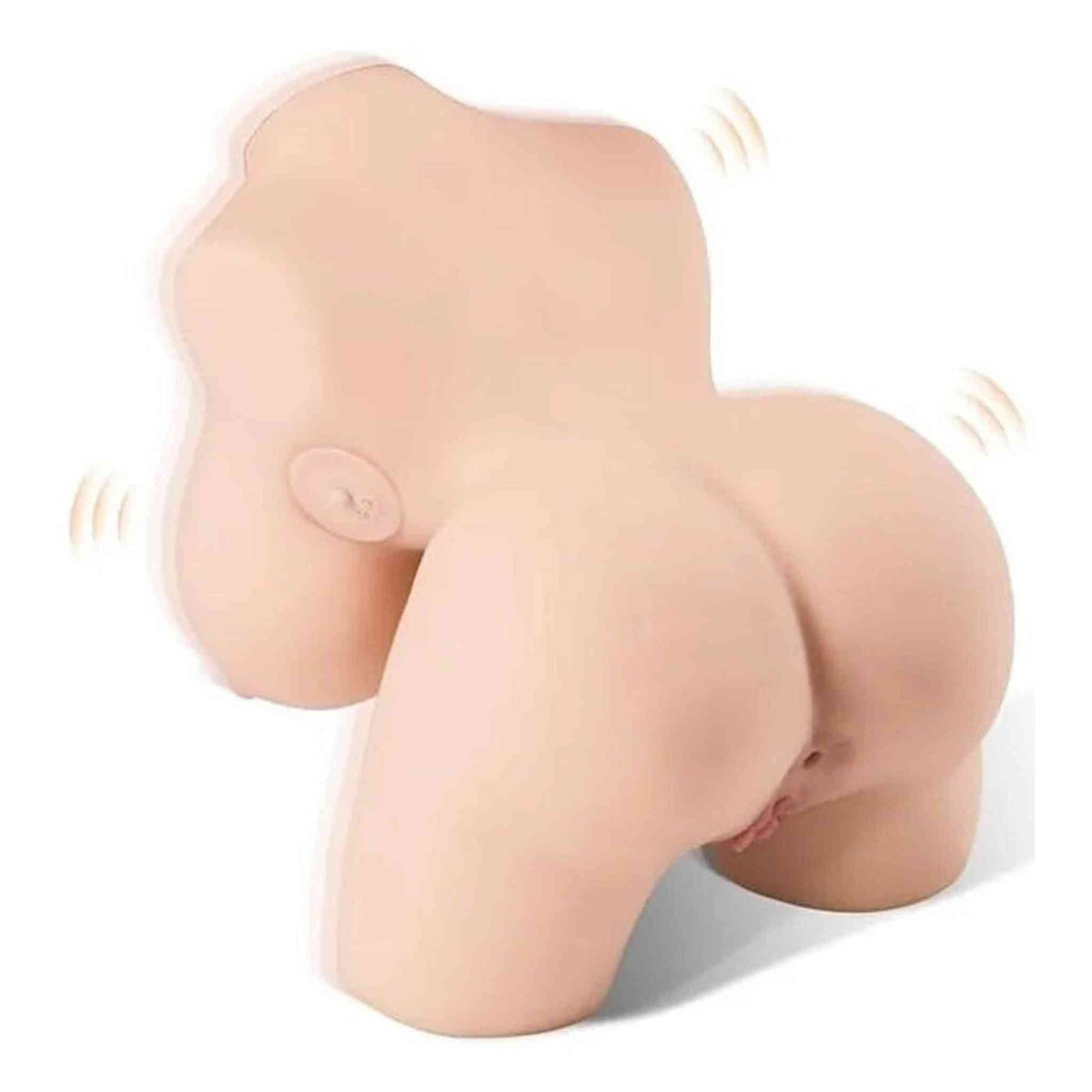 Torso femminile Frieda posizione accovacciata posteriore con linee vibrazione