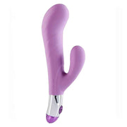G-Spot Shaped Soft Touch Twin Vibrator - Viola