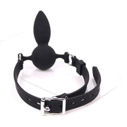 Gag con plug anale in silicone