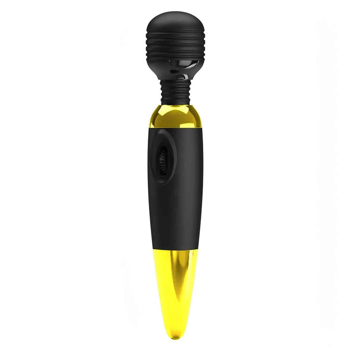 Vibratore Gold Power Wand nero oro verticale pulsante