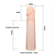 Guaina Realistica 18.4 cm Ø 4 cm