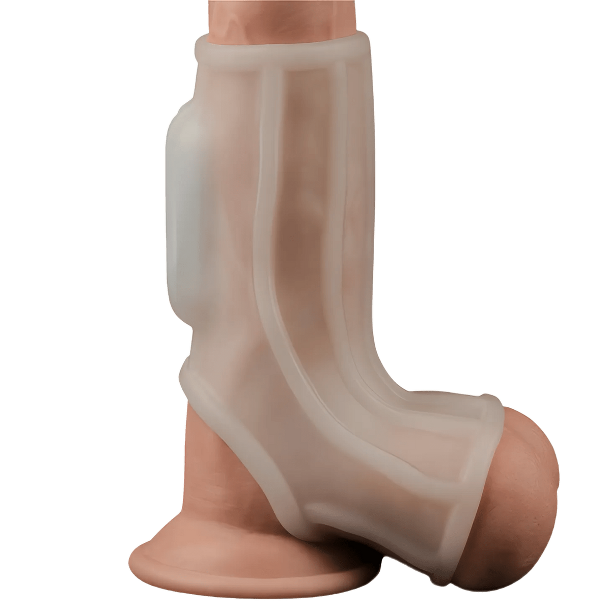 Guaina Vibrante Pene e Testicoli con Nervature