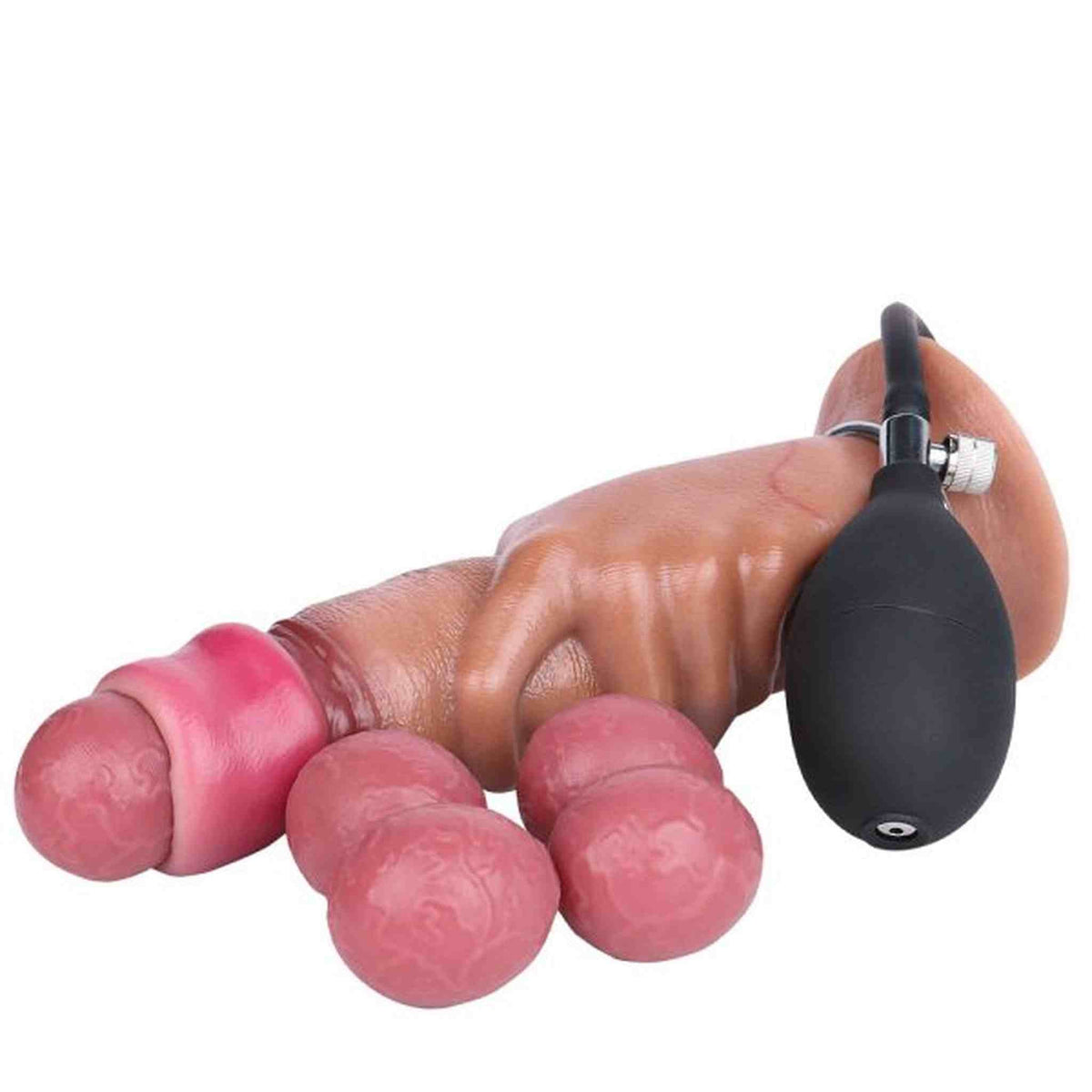 Hand-pump egg-laying dildo for women masturbator