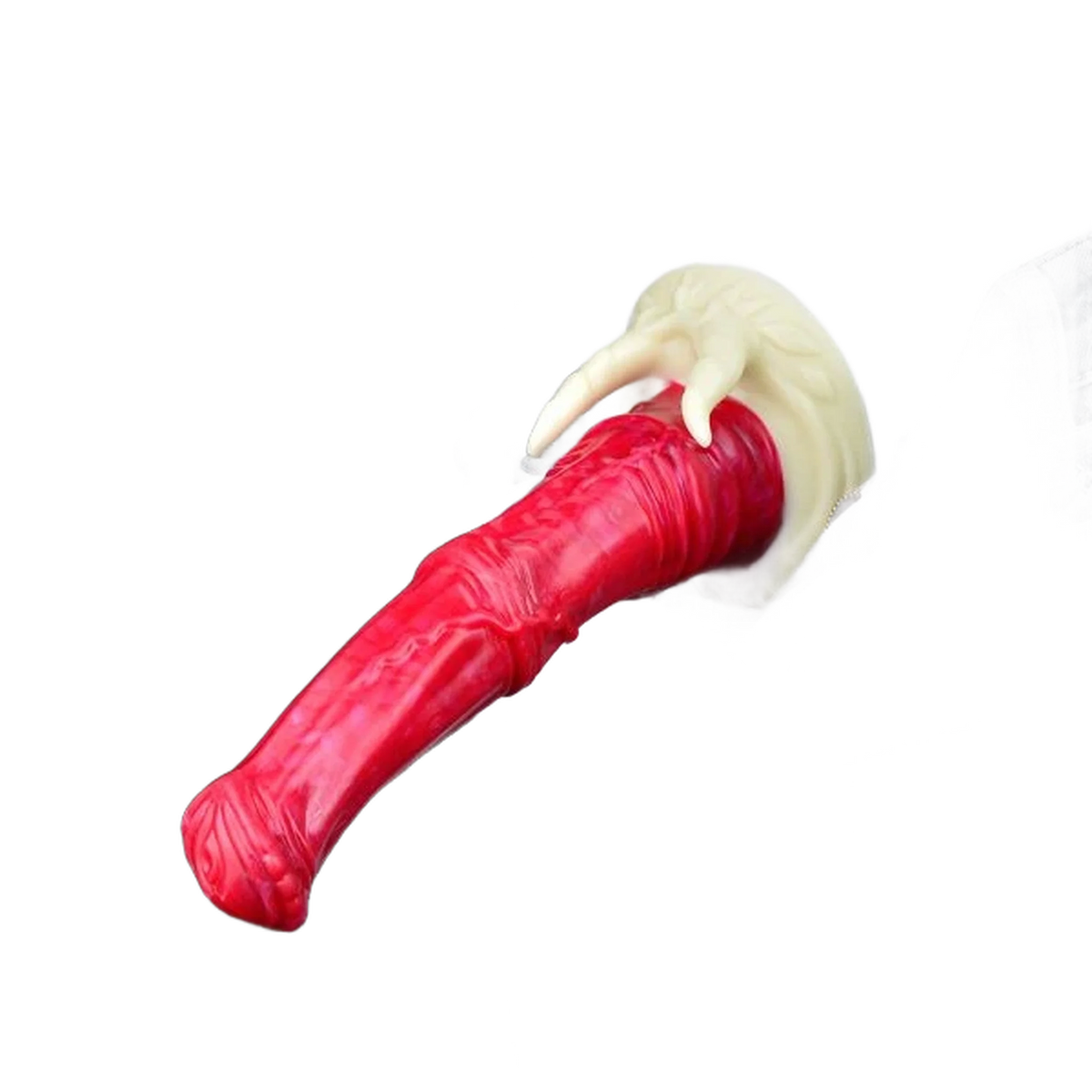 Dildo Hellfire Vicky silicone rosso artigli base zampa