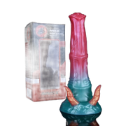 Dildo Hellfire Vicky silicone confezione NNSX rosso-turchese