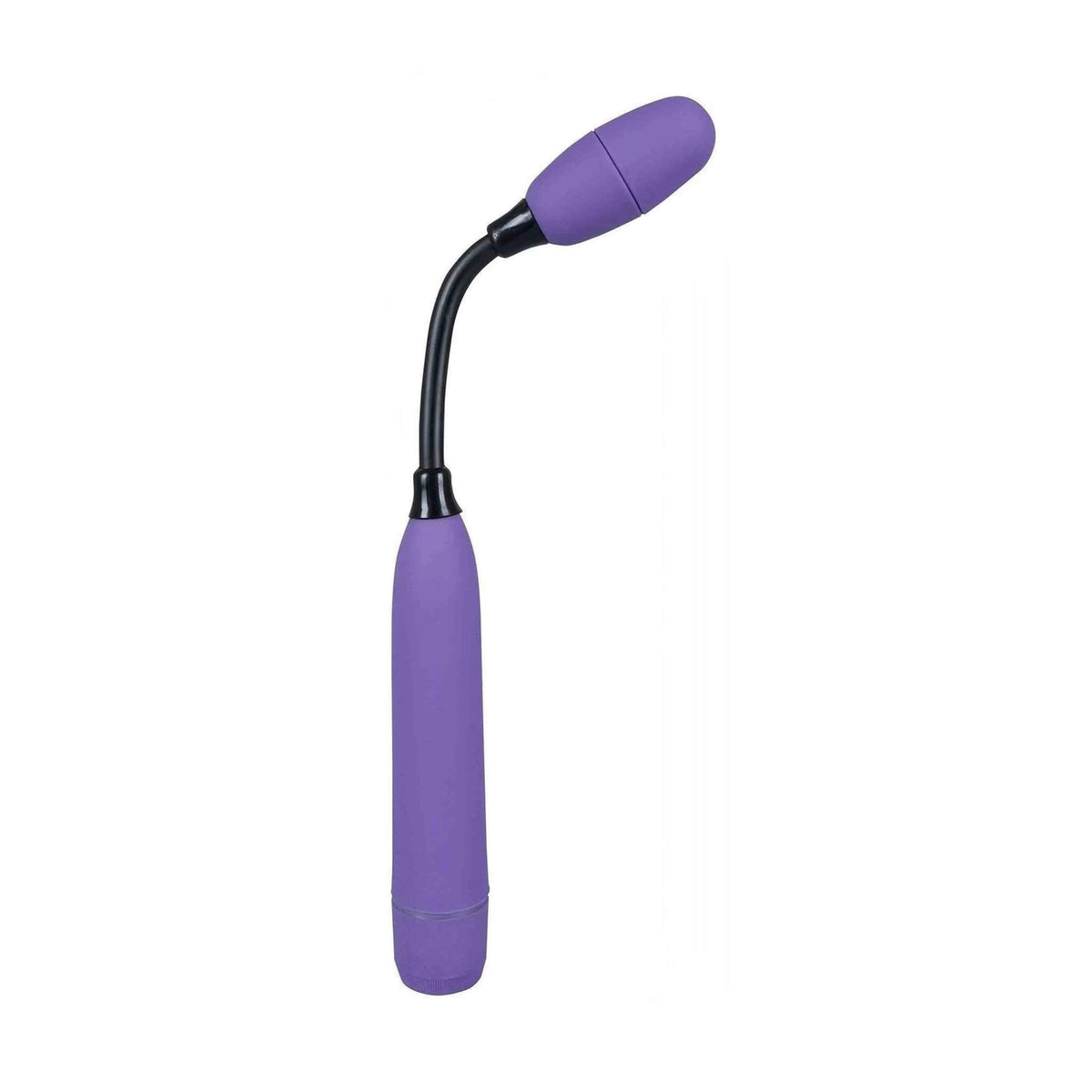 Vibratore punto G Hey Mr.Flex viola con collo flessibile curvo e testa inclinata verso l'alto