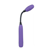 Vibratore punto G Hey Mr.Flex viola con collo flessibile curvo e testa inclinata verso l'alto