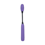 Vibratore punto G Hey Mr.Flex viola con collo flessibile nero in posizione verticale