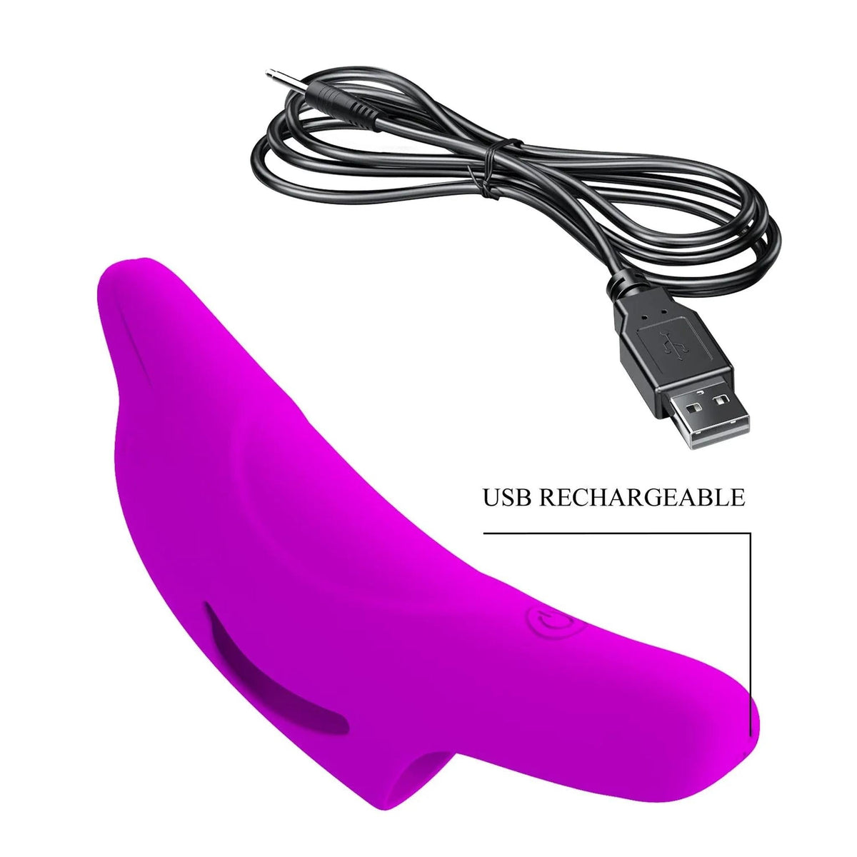 Honey Finger Vibratore da Dita in silicone con 10 diverse vibrazioni