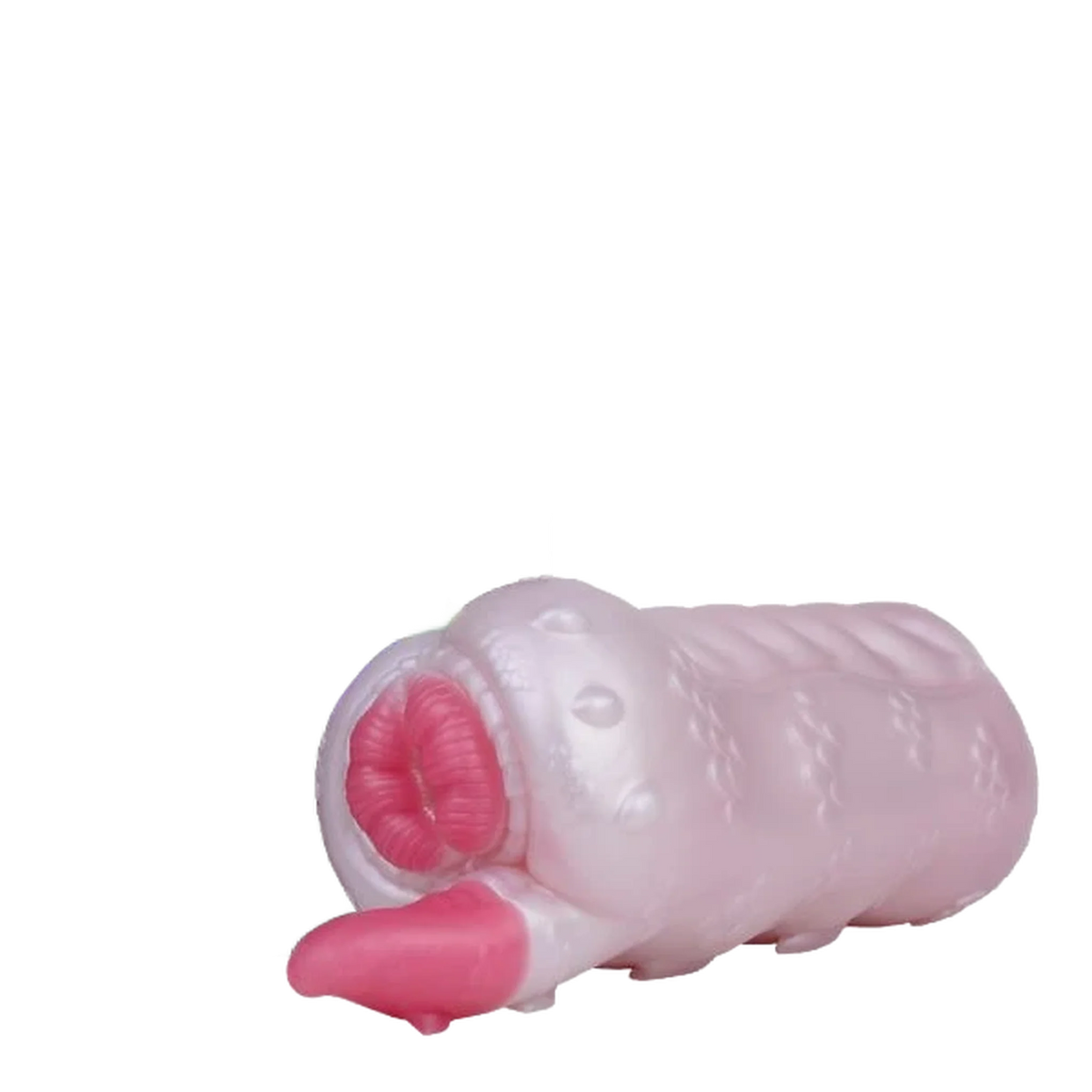 Masturbatore Banshee drago cornuto silicone liquido rosa chiaro dettaglio tridimensionale