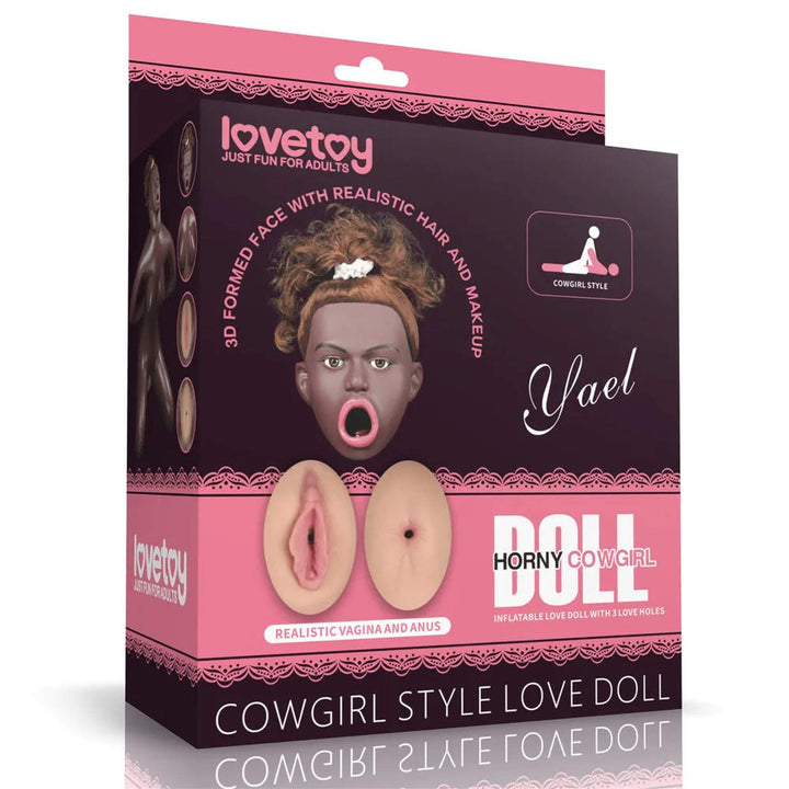 Horny Cowgirl Doll - Volto in 3D, Capelli e Inserti Super Realistici in Silicone