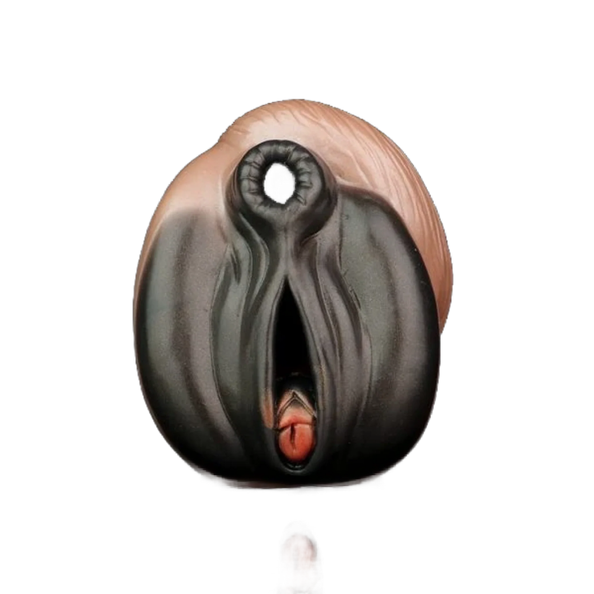 Toy masturbatore Horse Nana in silicone liquido marrone con dettagli rosa e nero