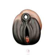 Toy masturbatore Horse Nana in silicone liquido marrone con dettagli rosa e nero