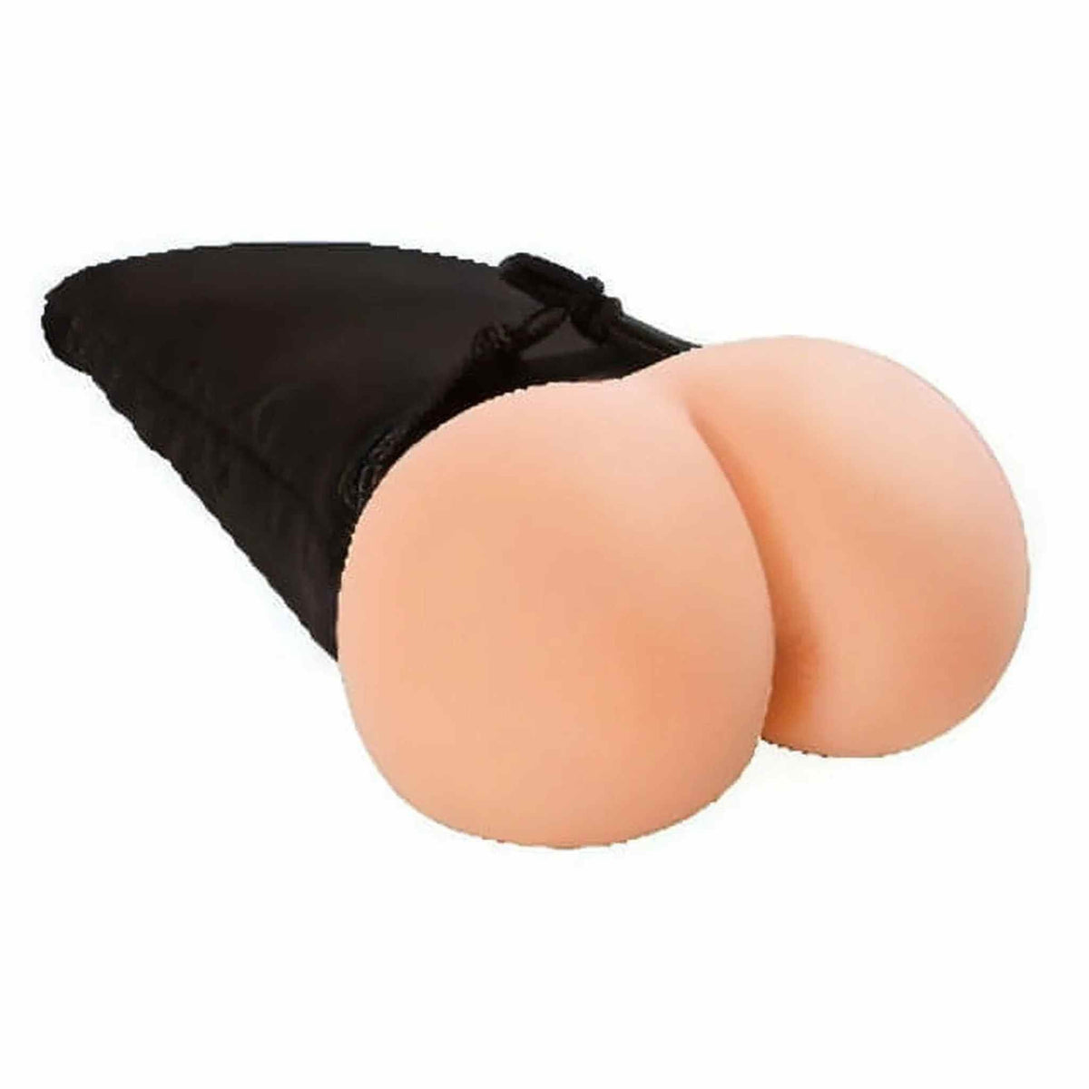 Masturbatore realistico Hot Ass rosa carne a forma di glutei con borsa nera
