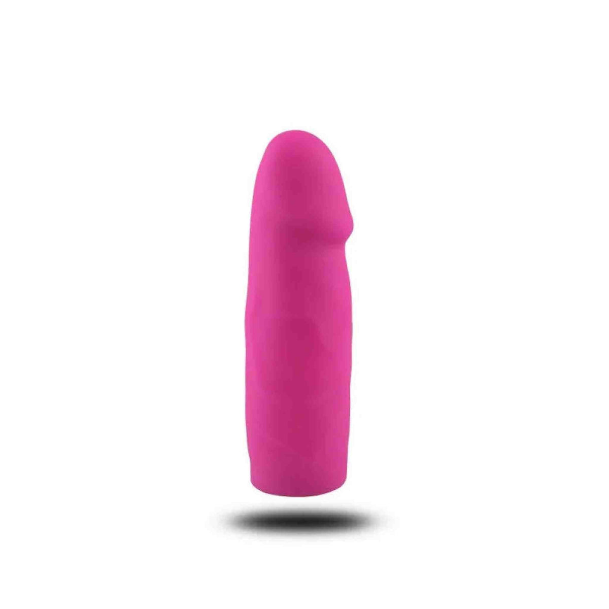 Dildo strapons rosa acceso cilindrico testa arrotondata superficie opaca